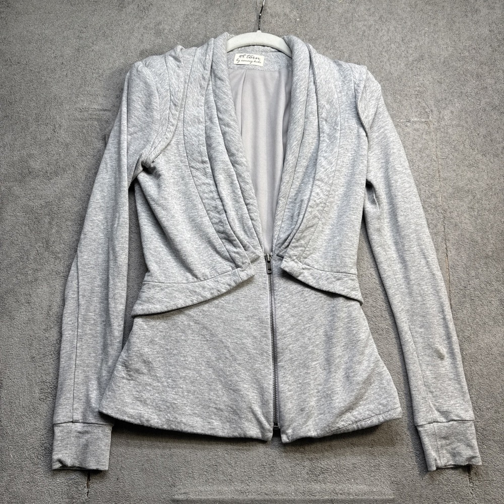 Torn by Ronny Kobo Jacket Women's‎ XS Gray Stylish Modern Designer Layer